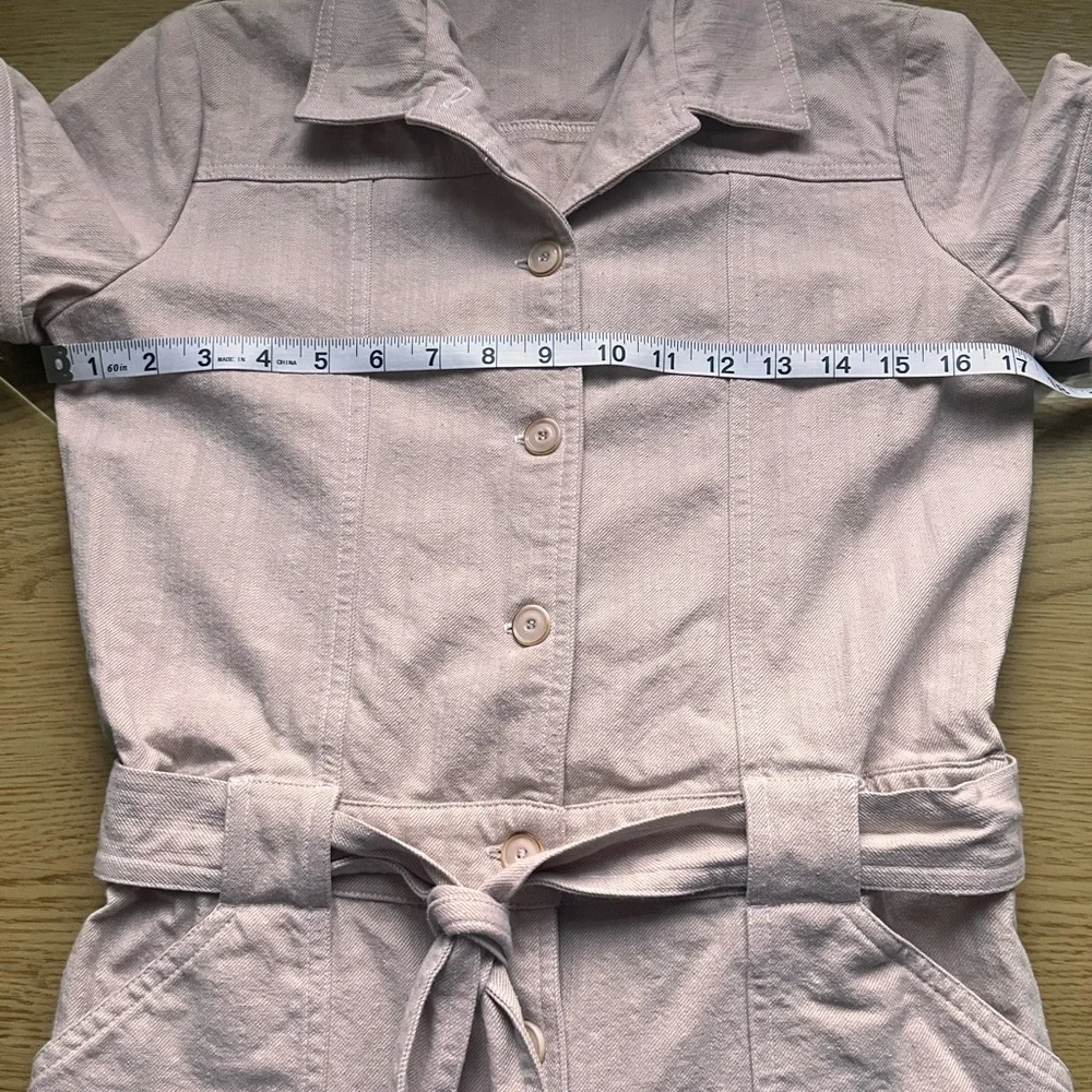 Sessun Jumpsuit Desert Cloud Short sleeved Elastic Belted Waist Sz EU 34 - Picture 15 of 16